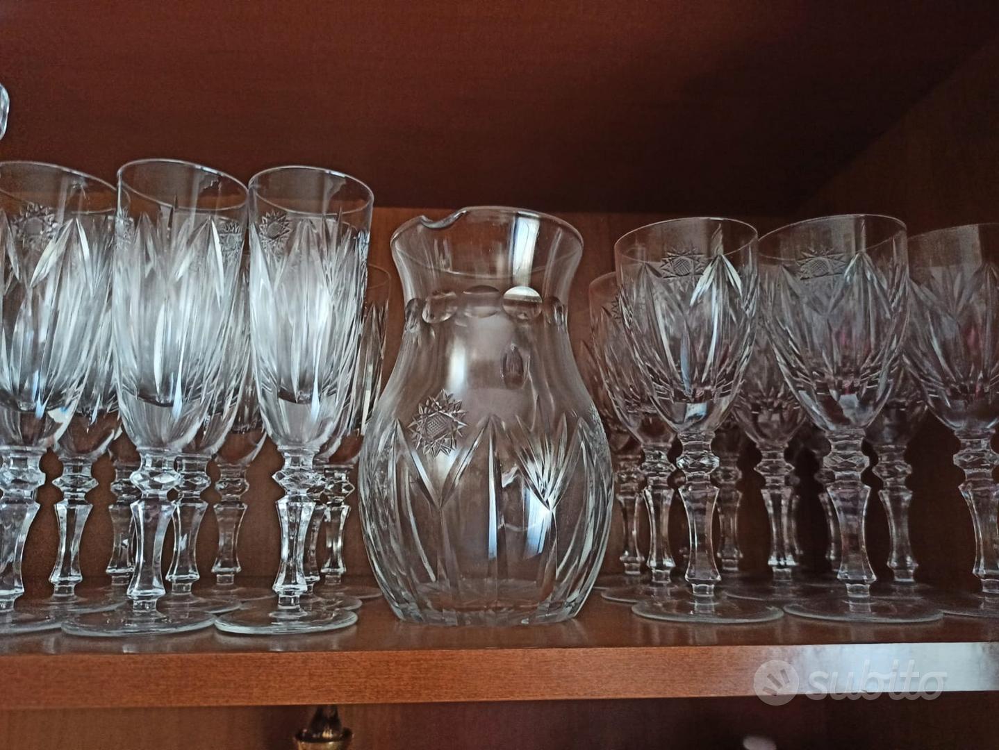 Servizio da 36 bicchieri in cristallo di Boemia Arredamento e