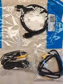 Lotto 3 cavi nuovi: HDMI , ethernet, RCA/usb