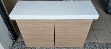 mobile bagno a sospensione con top