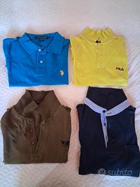 Lotto n°4 Polo Uomo Marche Varie Taglia S-M-L