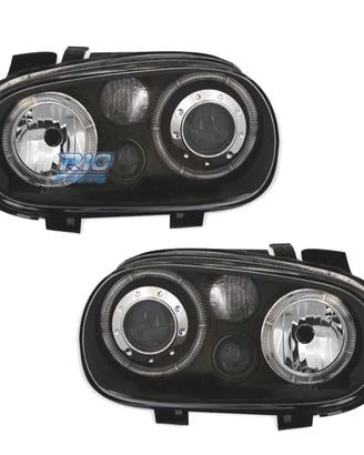 FARI VOLKSWAGEN VW GOLF 4 ANGEL EYES R32 FONDO NER