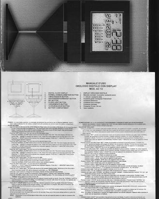 orologio digitale da tavolo Schneider vintage