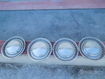 4 Coppe ruota - borchie cromate FORD-OPEL-AUSTIN-A