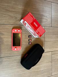 nintendo switch lite rosa
