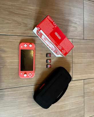 nintendo switch lite rosa