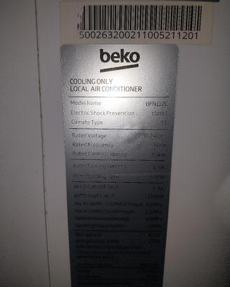 condizionatore portatile Beko BNP112C