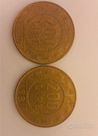 Monete 200 Lire "Lavoro" - Annate 1980/81/95