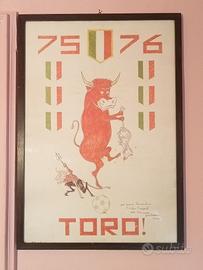 QUADRO-VIGNETTA CELEBRAZIONE SCUDETTO TORINO 1976