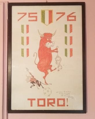 QUADRO-VIGNETTA CELEBRAZIONE SCUDETTO TORINO 1976
