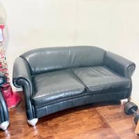 Divano e poltrona pelle