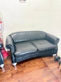 Divano e poltrona pelle