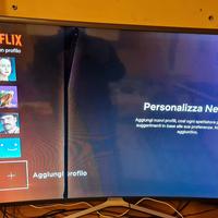 TV  Samsung 6 series curve Schermo danneggiato 