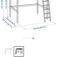Letto IKEA + materasso anallergico sfoderabile