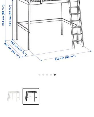 Letto IKEA + materasso anallergico sfoderabile