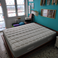 Materasso + rete ortopedica + struttura in legno