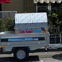 forno a gas con carrello