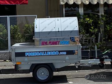 forno a gas con carrello