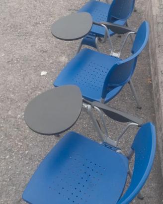 Sedie con scrittoio a ribalta