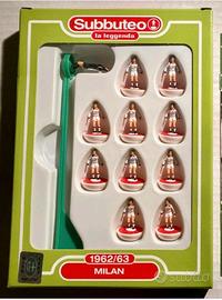squadra subbuteo Milan maglia bianca