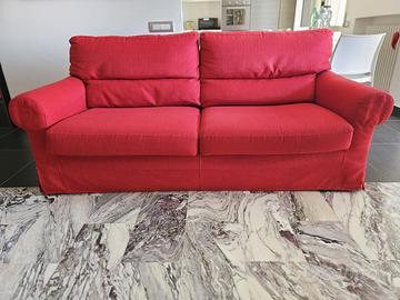 Divano poltrone e sofà 3 posti rosso