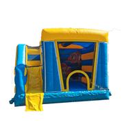 Gonfiabile combinato salta + scivolo  con piscina 