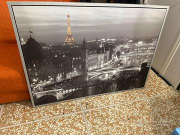 Quadro stampa città di Parigi 140x100
