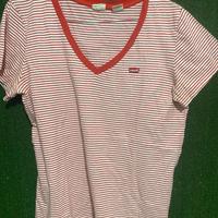 Maglia Levis Rossa A Righe Taglia L