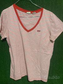 Maglia Levis Rossa A Righe Taglia L
