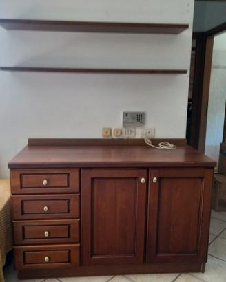 Vetrina credenza e mobile con mensole