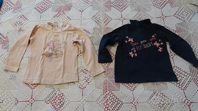 Tre maglie a collo alto bambina (anche separabili)