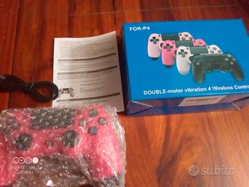 PS4 joystick rosso nuovo confezione originale