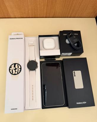Samsung galaxy s 23 plus + watch 6 + busd2 pro