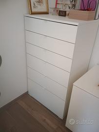 Cassettiera bianca alta Ikea