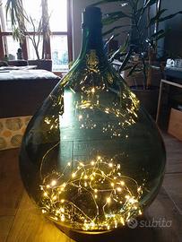 Damigiane d'epoca artigianali in vetro 28 e 54 lt