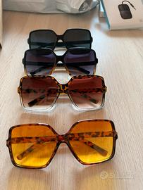 Nuovi con etichetta Set di 4 occhiali da sole
