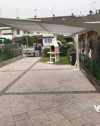 TETTOIA AUTO A SBALZO mt.3x5  mod. PERIM.