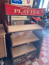 Espositore vintage originale PLAYTEX da negozio
