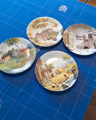 Set 4 piatti Quattro Stagioni