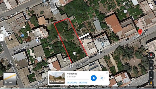 Lotto edificabile zona B alt. indice Via Marsala