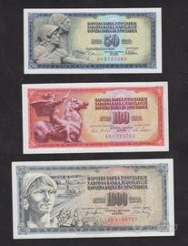 Yugoslavia SFRJ banconote FDS