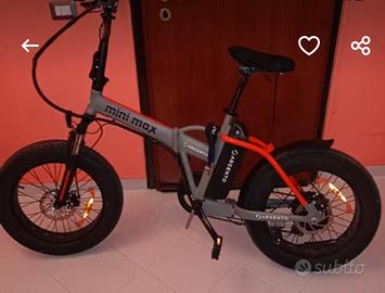 bicicletta elettrica argento mini max 