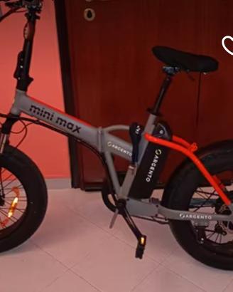 bicicletta elettrica argento mini max 