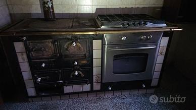 Stufa cucina in maiolica Stube Gas Forno