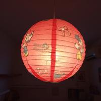Lampadario rosso Minnie in carta