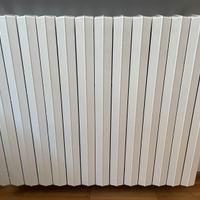 Termosifoni in ghisa, 74 elementi in totale.