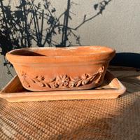 Vaso ovale in terracotta