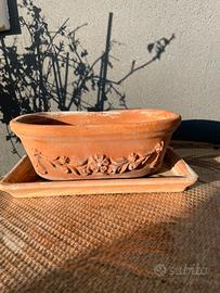 Vaso ovale in terracotta