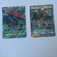 Carte pokémon Tapu Bulu GX e Tapu Koko GX