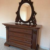 Cassettiera vintage in legno massello