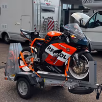 noleggio carrello porta moto 